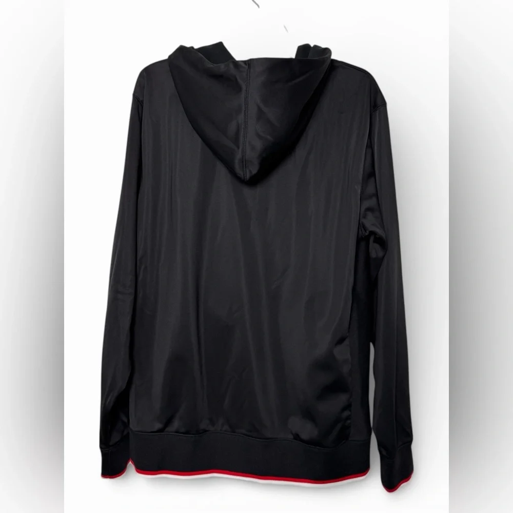The North Face Men’s Medium Full Zip Hoodie Jacket Black Fleece Lined